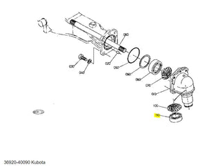 Kubota Ball Bearing 36920-40090 – Genuine Differential and Input Shaft Component