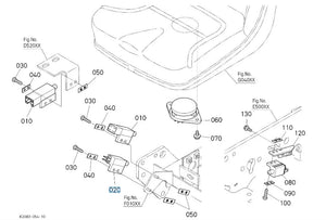 Kubota Brake Lamp Switch K7561-62250 - Genuine Part for RTV & T Series Models