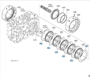 Kubota Brake Plate  36330-65130 M100GXDTC-2,L4150,M105GXDTC-4	 M Series 
