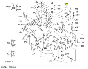 Kubota Cap K5652-51160 | Genuine Replacement for RCK Series Mower Decks
