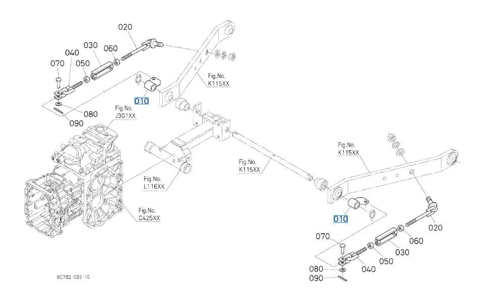 Kubota Check Chain & Bracket (6C392-65290) - Fits B1121, B1161, B1181, B1620 & B1820 Tractors