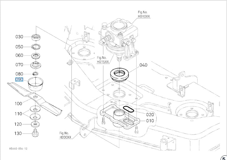 Kubota Dust Cover G, RCK , ZD Series 
