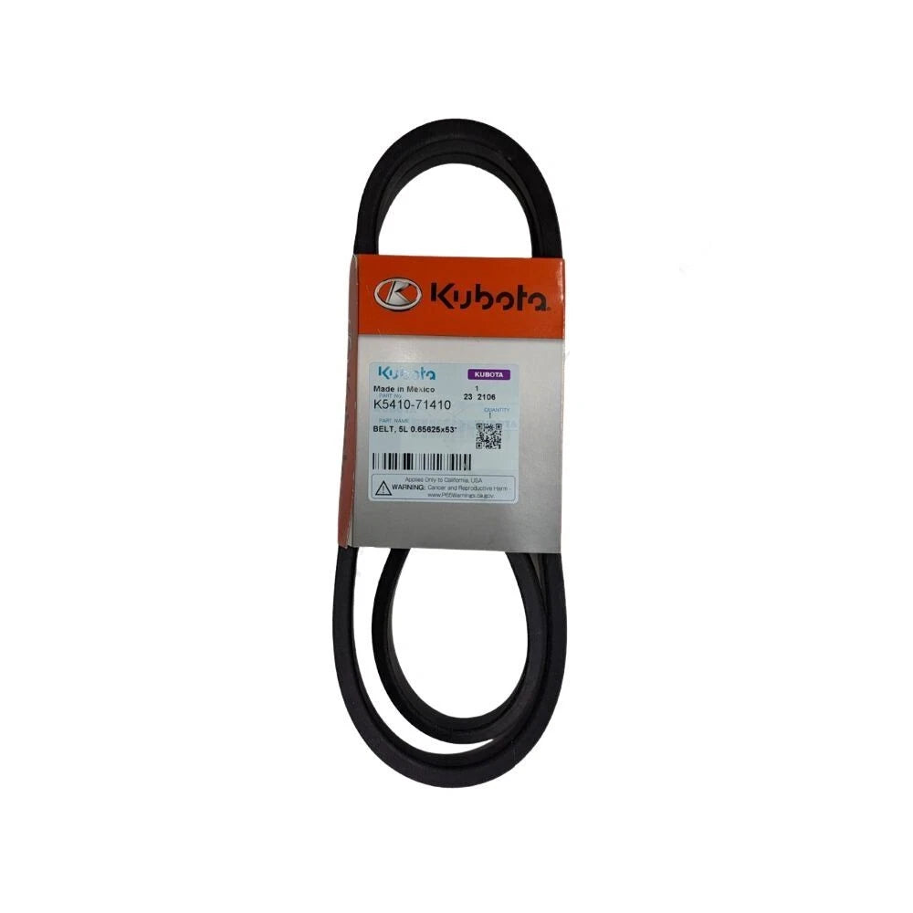 Kubota Deck Drive  LH Belt K541071410 - Fits G21, G18, RCK48GREC, RCK48GREC2