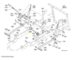 Kubota Dial Cam K1253-44430 - Genuine Lift Link Adjustment Part