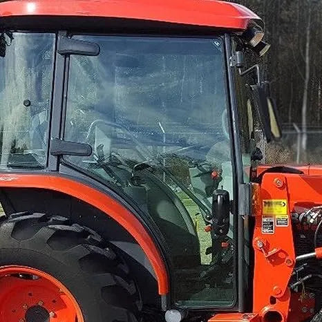 Kubota Door Glass TD170-70670 - Right-Hand Replacement for L and M Series Cab Tractors