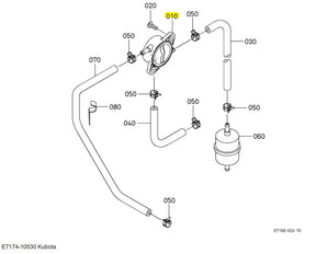 Kubota E7174-10530 Fuel Pump for Electrical Systems | OEM Quality