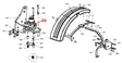 Kubota Fender RH 440mm W27TS-01663 | OEM Swivel Fender for M-Series Tractors