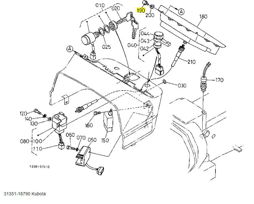 Kubota Flange Bolt (31351-18790) - OEM Replacement for B, L, M, F Series