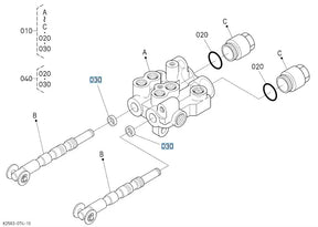 Kubota Gasket YT719-10150 - For Rear & Remote Control Valve Kits