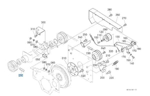 Kubota Grass Catcher Drive Belt K6155-53740 (SB-46) | Genuine OEM V-Belt