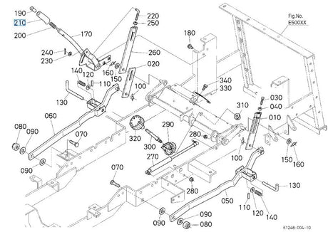 Kubota Grip K1122-44150 - Genuine Lift Link & Lever Grip for T and G Series