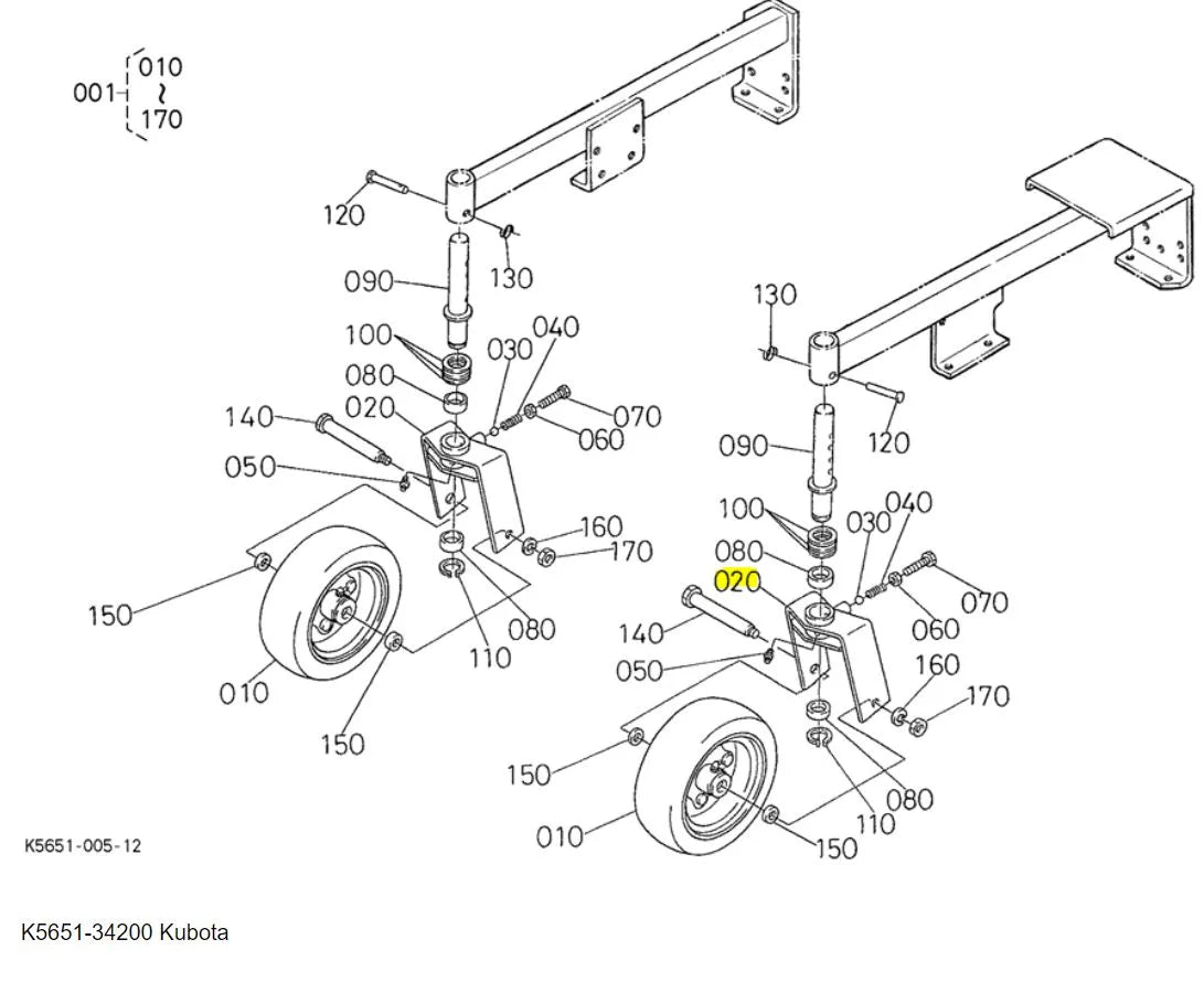 Kubota Holder Gauge K5651-34200 | Compatible with RCK60-F30, RCK60P-F36, and More