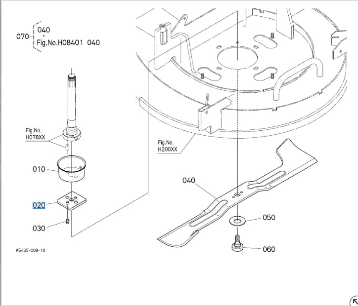 Kubota Holder Pin - RC48-G231-LD 