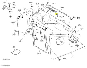 Kubota K1162-65250 Label - OEM Replacement Decal