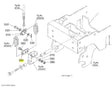 Kubota K1310-25450 PTO Spring Bracket | Genuine Kubota OEM Part