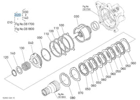 Kubota K2063-15802 PTO Clutch Assembly - Front PTO Clutch for G26 Series