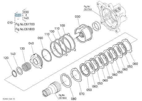 Kubota K2063-15802 PTO Clutch Assembly - Front PTO Clutch for G26 Series