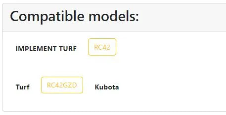 Kubota K5243-97520 Blade Kit | OEM Replacement for RC42-GZD, GZD15-HD, and More
