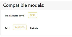 Kubota K5243-97520 Blade Kit | OEM Replacement for RC42-GZD, GZD15-HD, and More