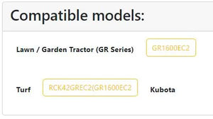 Kubota K5255-72630 Center Cover | OEM Replacement for GR1600EC2 and RCK42GREC2 Mower Decks