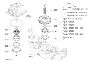 Kubota K5453-34640 Shim for RCK48-G23 Bevel Gear Case Adjustment (65 T0.2)