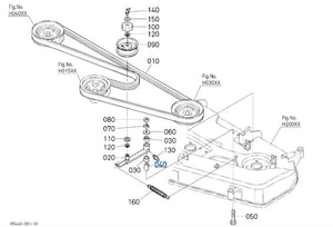 Kubota K5651-34780 Collar (Tension) - Genuine Tension Pulley Component