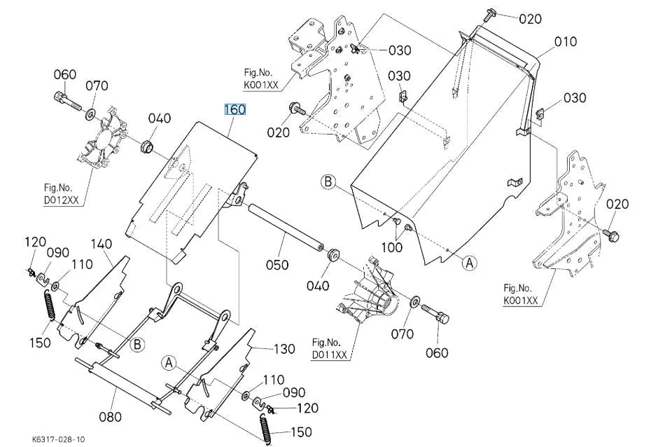 Kubota K6315-63710 Plate Comp Duct - Genuine OEM Part for G23 & G26 Models