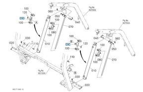 Kubota K6317-64570 Plate (Cylinder) for GCK-G26HD3 Lift System | OEM Hydraulic Mount