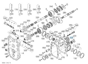 Kubota K7001-39560 Oil Seal - OEM Transmission & Shaft Seal for F-Series Mowers & RTV Models