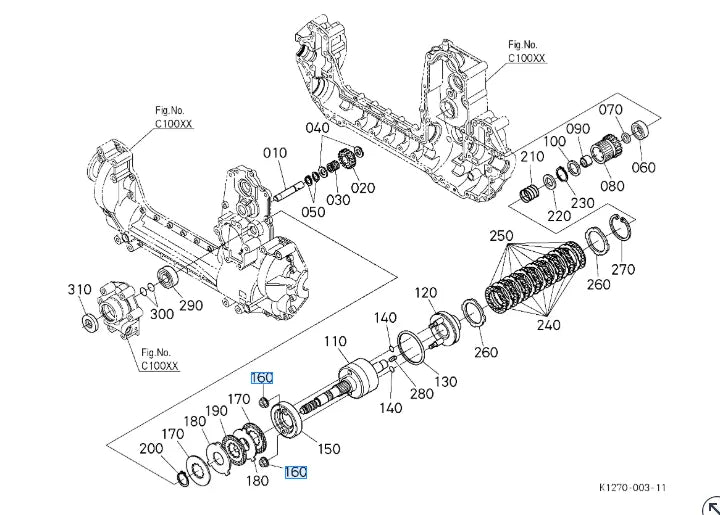 Kubota Lock Nut F & GR Mowers L Series Tractor 