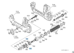 Kubota Lock Nut F & GR Mowers L Series Tractor 