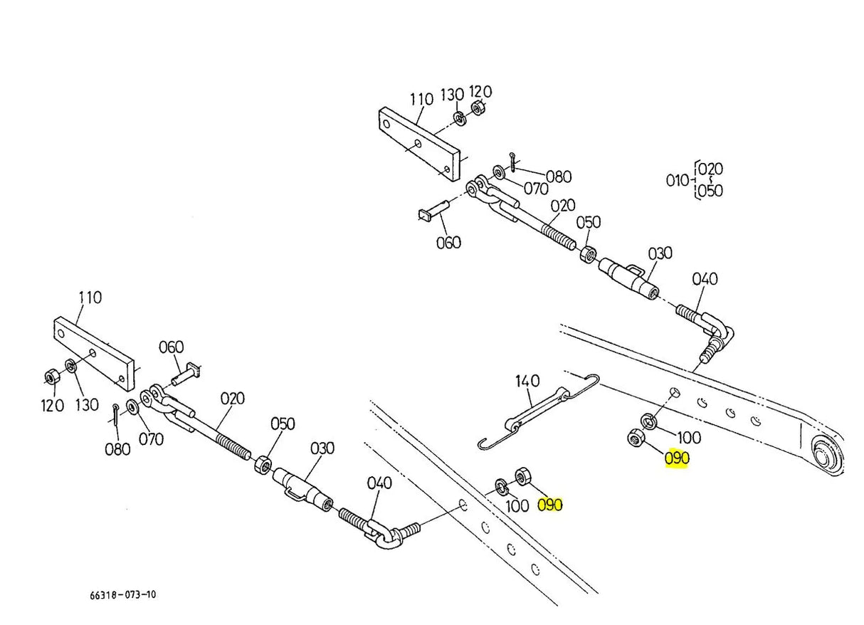 Kubota Nut 02074-50160 | OEM Fastener for 3-Point Linkages, Rear Axles, and Wheels