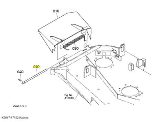 Kubota Pin Discharge K5647-47152 | Reliable Replacement for Discharge Covers