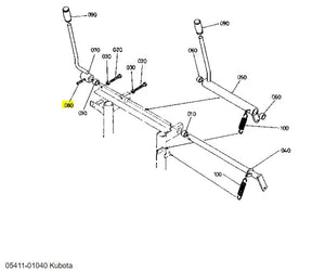 Kubota Pin Spring 05411-01040 - OEM Spring Pin for Lower Link & Steering Lever