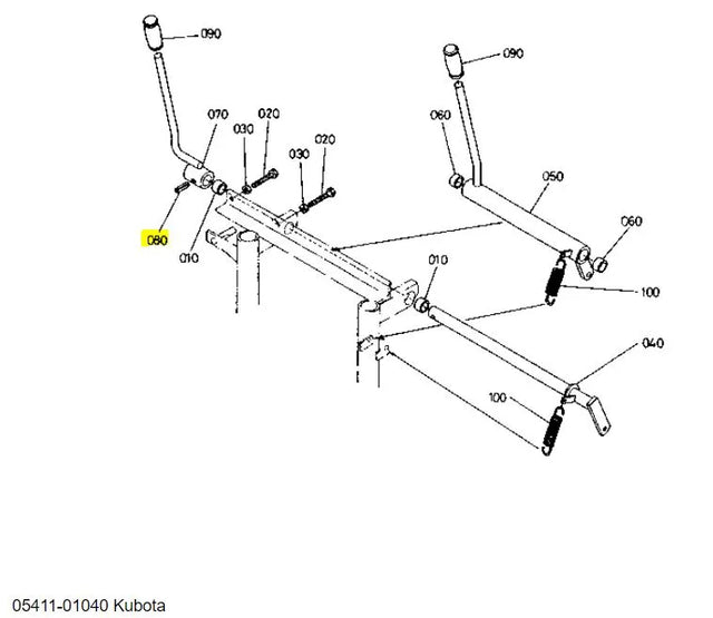 Kubota Pin Spring 05411-01040 - OEM Spring Pin for Lower Link & Steering Lever