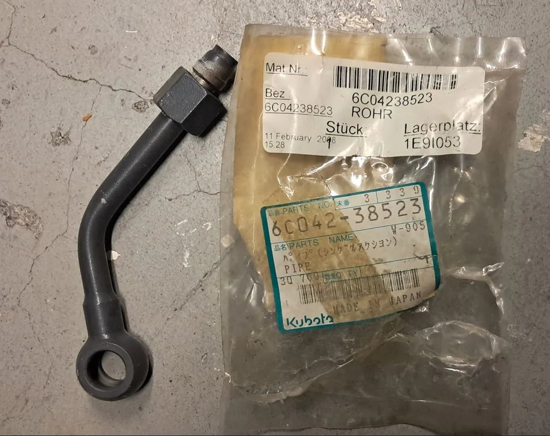 Kubota Pipe 6C04238523 for Hydraulic Systems