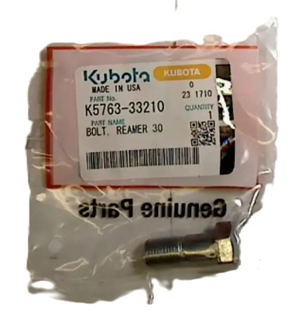 Kubota Reamer Bolt K5763-33210 - Genuine OEM 30mm Fastener