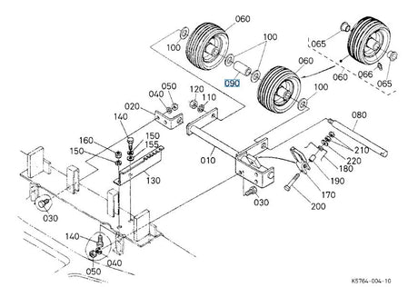 Kubota Rear Wheel Collar K5763-44182 | Genuine Kubota Part