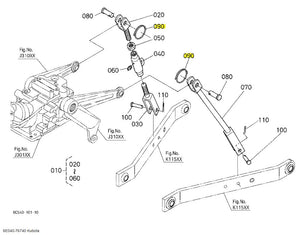 Kubota Ring, Snap (6E040-76740) - Durable 3-Point Linkage Component