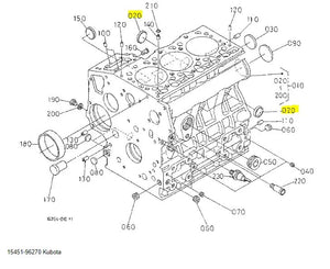 Kubota Sealing Cap 15451-96270 | Genuine OEM Engine Plug