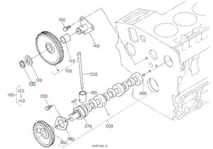 Kubota Snap Ring 15875-24320 - OEM Retaining Ring for Camshaft, PTO & Propeller Shafts