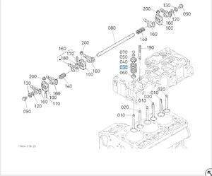 Kubota Spring Valve B,F,G,BX,RTV Series 