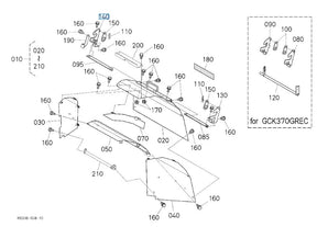 Kubota Stay K6304-95333 - RH Stay for Discharge Kit Assembly