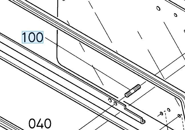 Kubota Stud 01513-50814 - OEM Stud for Rear Window & Parking Brake Assemblies
