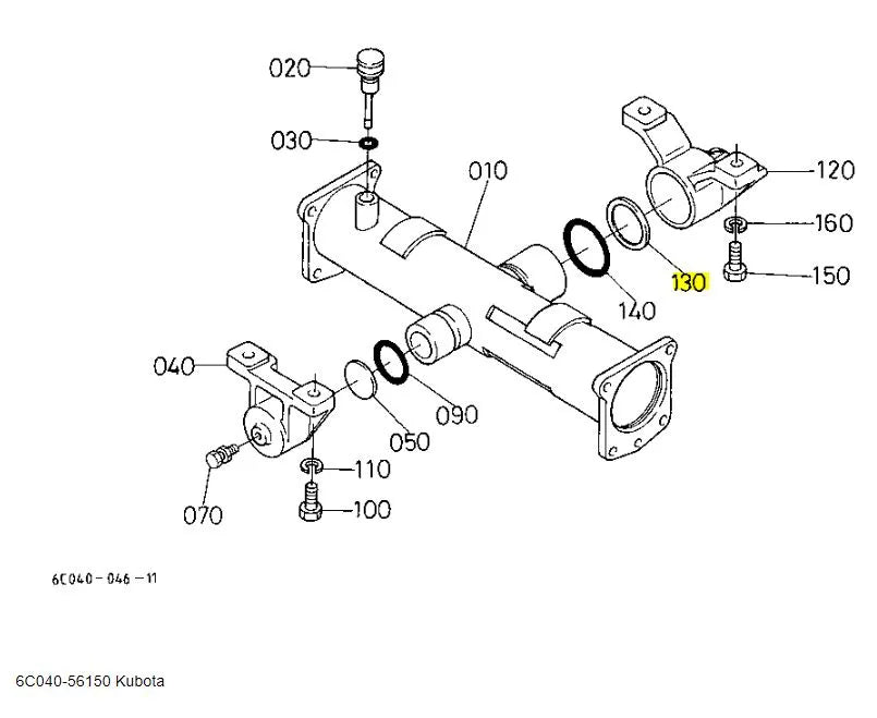 Kubota Thrust Collar 6C040-56150
