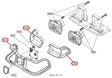 Kubota Tractor Right Headlight Holder - Fits B1700, B2100 & B2400 Models (6C04254192)