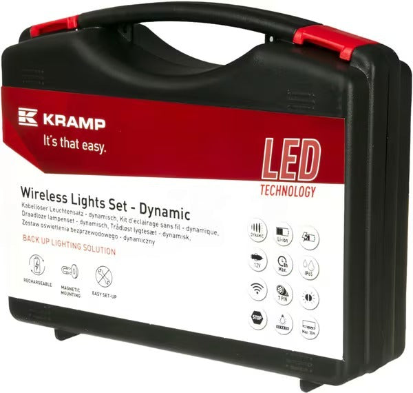 Kramp 12V Wireless LED Square Light Set