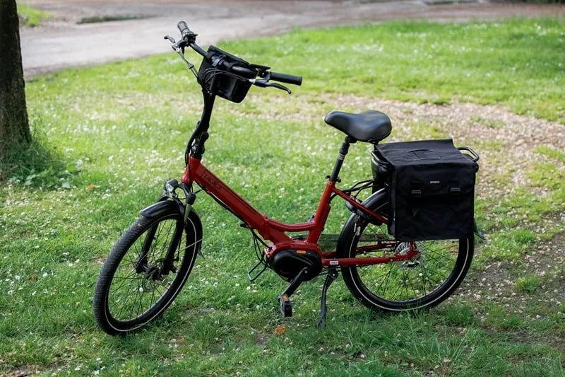 Basil Mara Double Pannier Bag - 26L | Black | Water-Repellent Bicycle Storage
