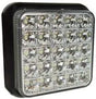 LED Global 12-24V LED Square Reverse Light with Fog Function - LG215, IP67 Rated, ECE R10 Approved