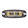 LED Global 3 LED Amber Warning Strobe - Slim, R65 Approved with 3M Adhesive - LG763